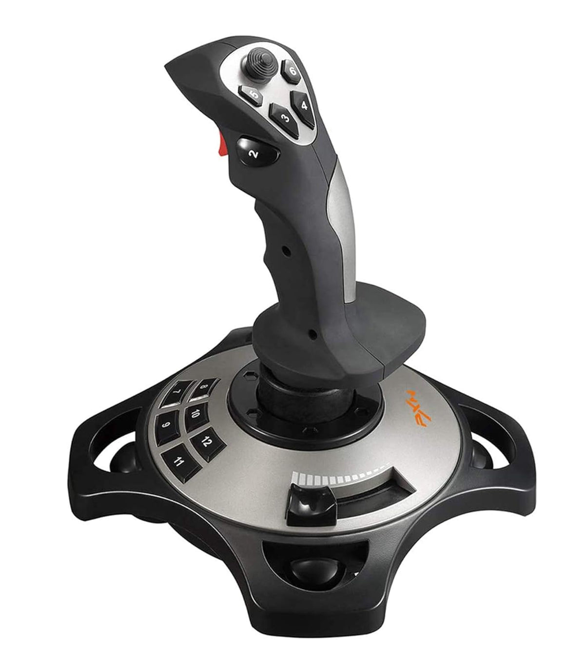 Controles de simulador de vuelo PXN 2113 joystick de vuelo para PC con función de vibración y controles de acelerador Control de vuelo con cable para PC Windows XP/VISTA/7/8/10/Computadora/Portátil (solo PC)