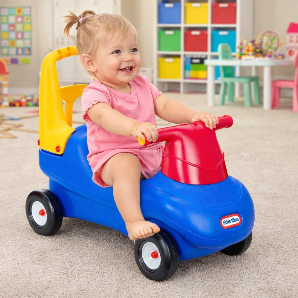 Little Tikes Push and Ride Racer - (Exclusivo de Amazon), 22 pulgadas de largo x 10 pulgadas de ancho x 17 pulgadas de alto con tornillos