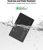 Paquete de 4 tarjetas Air Tag Tracker 2026, ultra delgada, 0.07 pulgadas, impermeable IP68, funciona con Find My (iOS), para carteras, llaves, equipaje, bolsas
