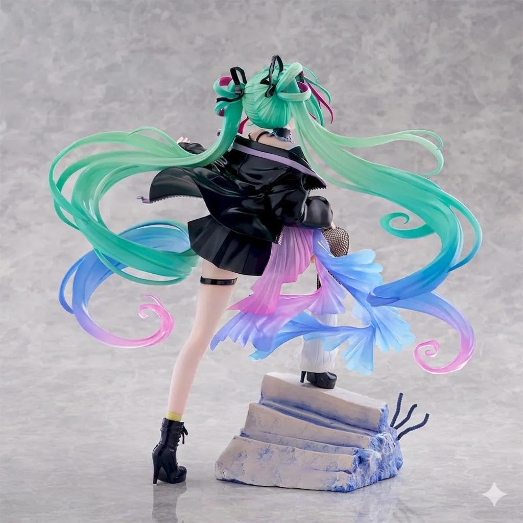Thunder Tech Hatsune Miku Series Figurizmα Hatsune Miku - Punk! - Figura de estatua coleccionable