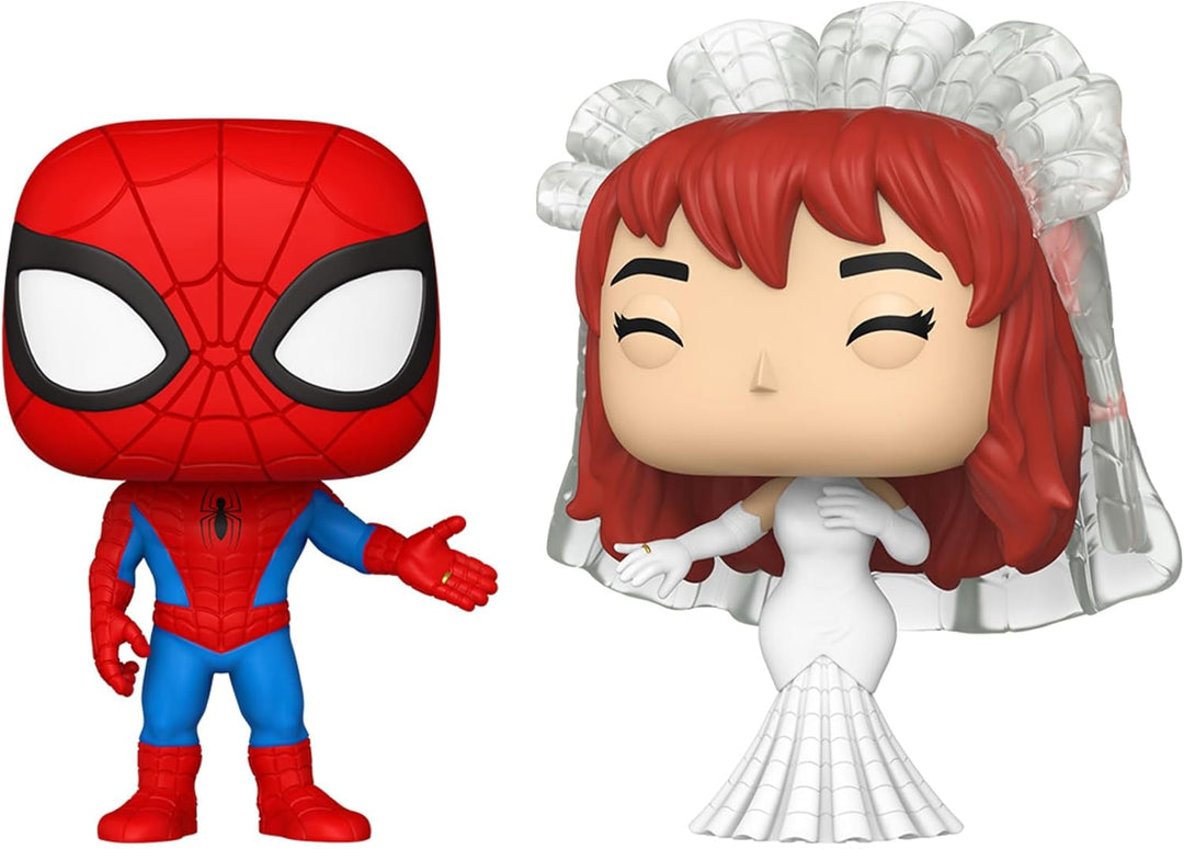 Funko Pop! Marvel: Parejas de superhéroes - Spider Man y MJ - Figur...