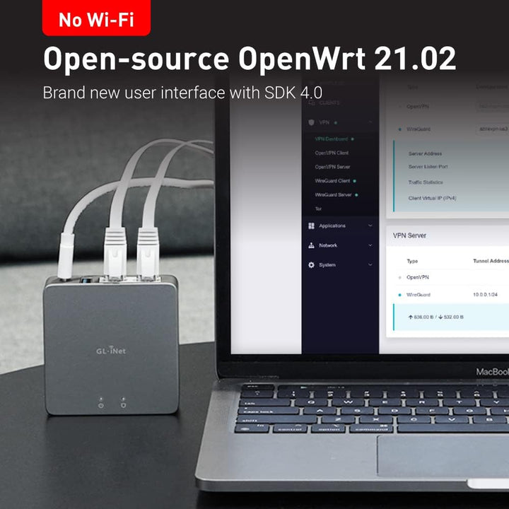 GL.iNet MT2500A (Brume 2) Mini puerta de enlace de seguridad VPN pa...