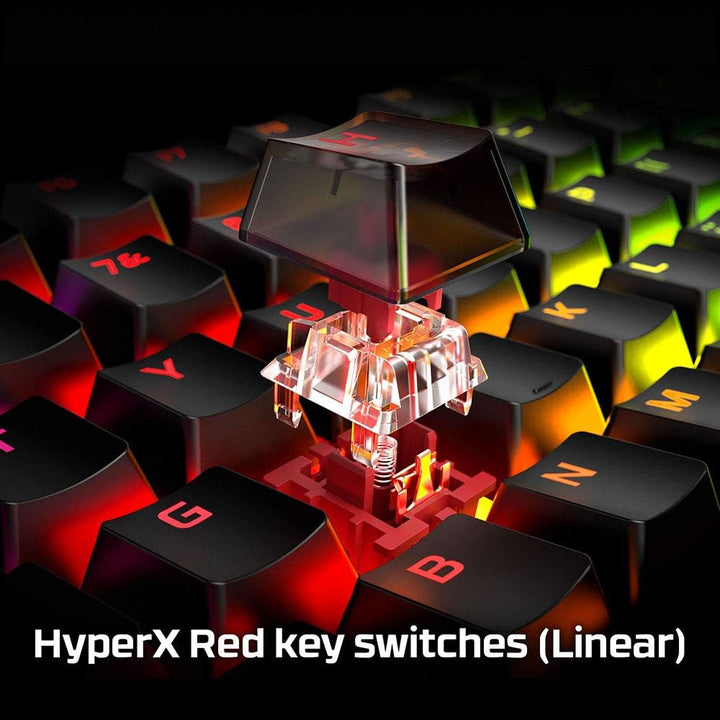HyperX Alloy Origins - Teclado mecánico para juegos, luz controlada...