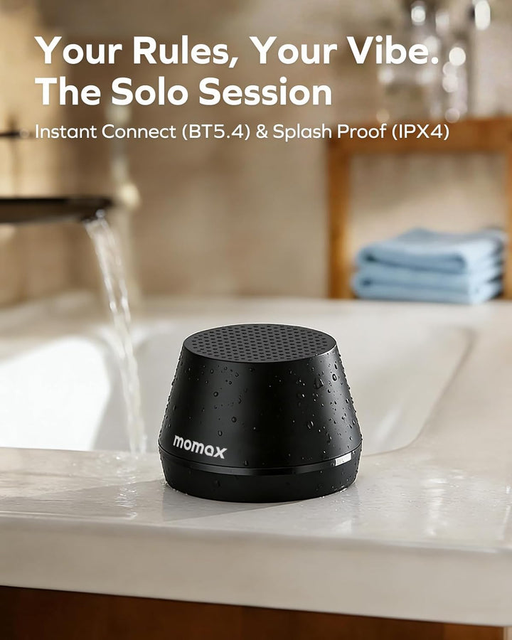 MOMAX Mini altavoz Bluetooth portátil \u2013 Altavoz magnético impe...