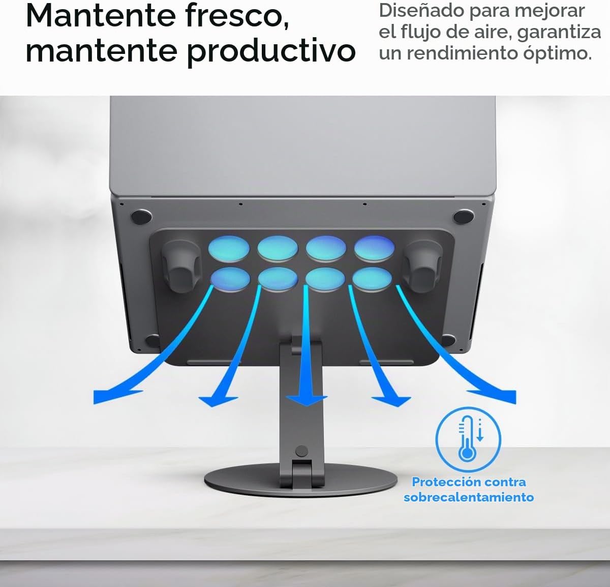 Spigen Soporte ajustable para laptop con ventilación