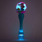 Disney Store Varita de burbujas con luz y sonido oficial de The Little Mermaid Ariel & Flounder - Juguete LED interactivo, perfecto para niños y fanáticos, ideal para juegos al aire libre y fiestas