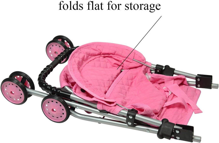 The New York Doll Collection Mi primer cochecito de muñecas con ces...