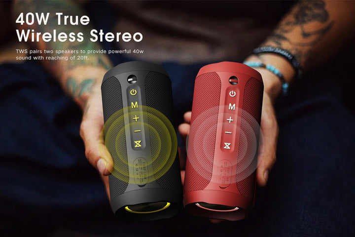 EDUPLINK - Altavoz Bluetooth IPX7 impermeable, altavoz inalámbrico...