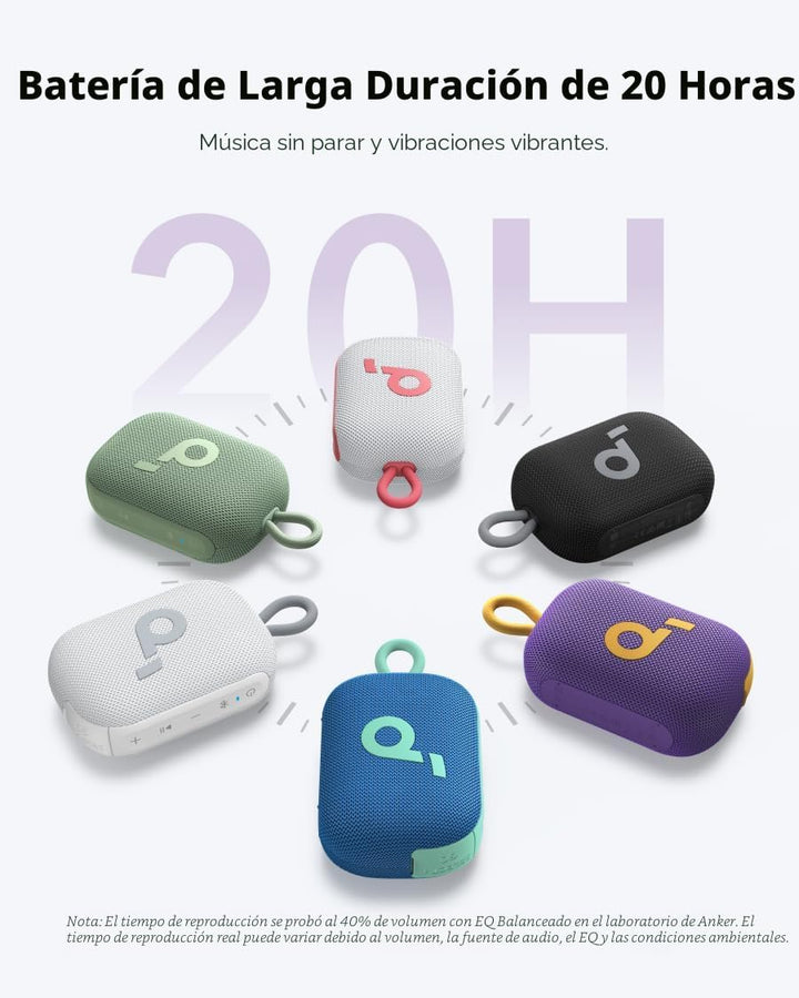 Soundcore Select 4 Go - Altavoz Bluetooth de ducha de Anker, IP67 I...