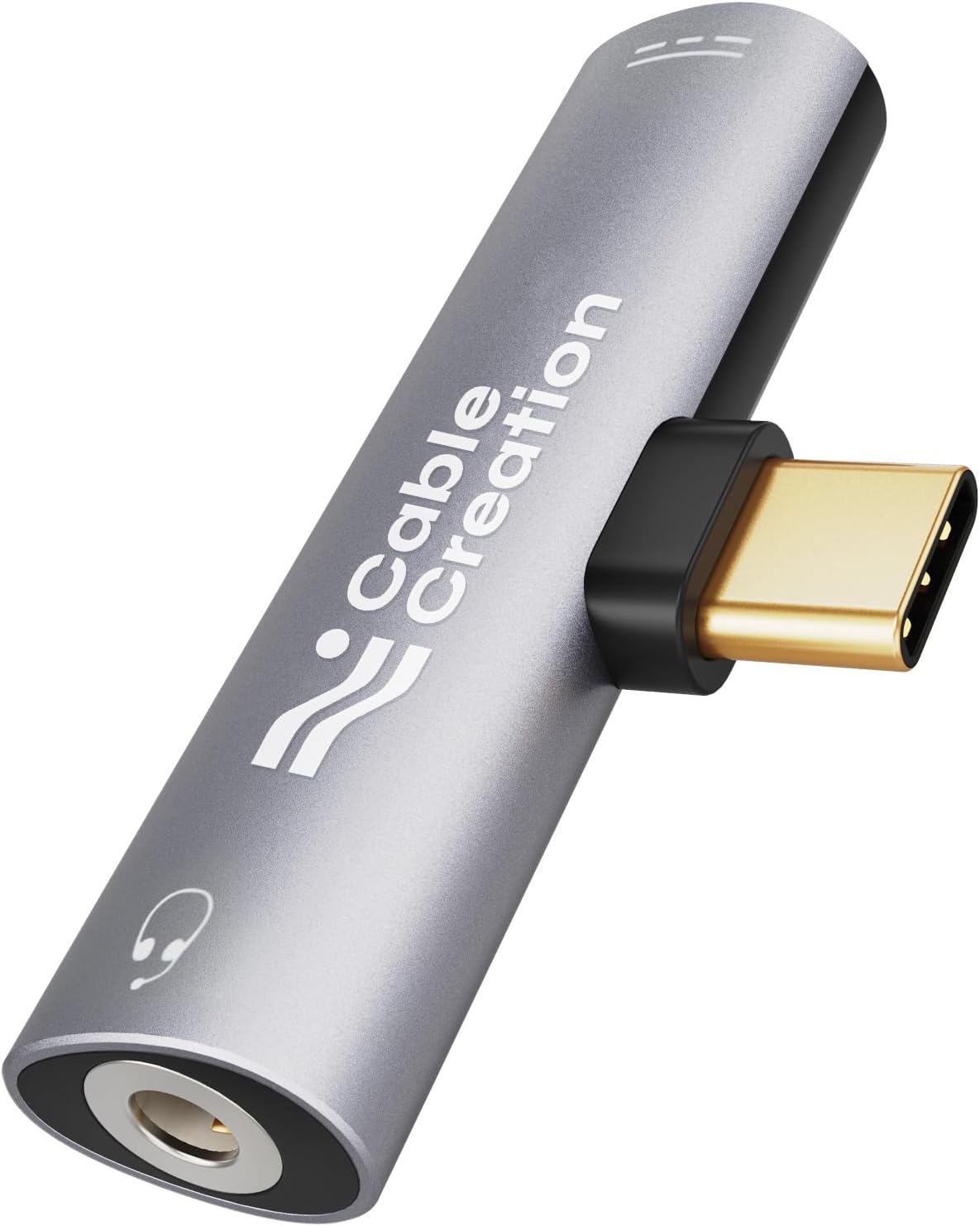CableCreation USB-C a 3.5 mm Adaptador para auriculares y cargador 2 en 1 Charger