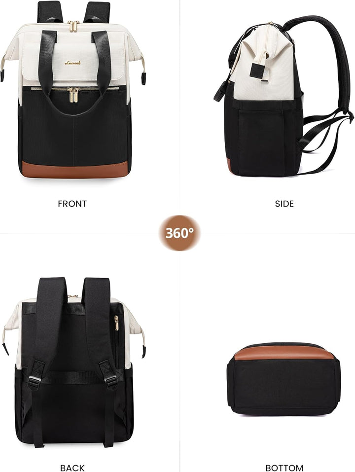 LOVEVOOK Mochila para laptop para mujer, mochila de trabajo convert...