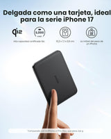 Anker Nano Power Bank, Batería de Carga Magnética Inalámbrica de 5,...