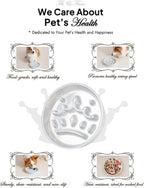 LE TAUCI Cuencos para perros de cerámica de alimentación lenta, cuenco de alimentación lenta de 1.5 tazas para razas pequeñas y medianas, cuenco de comida para perros de rompecabezas para comer rápido
