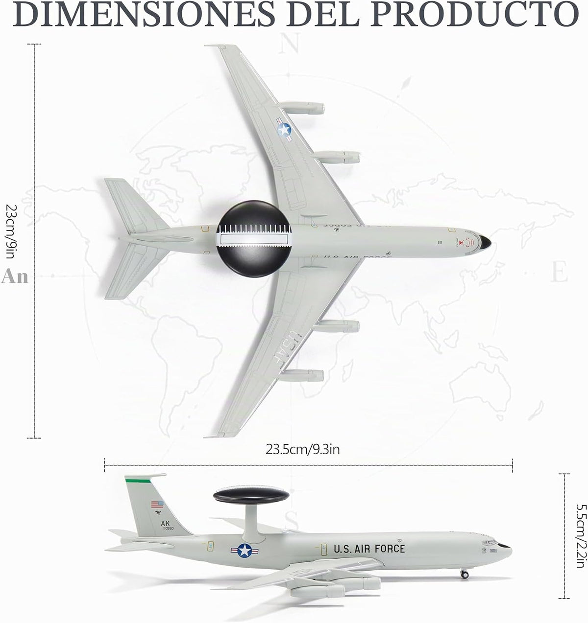 E-3 Sentry - Modelo de aviones de fundición a presión para