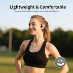 Auriculares de conducción ósea 2026, auriculares Bluetooth 6.0 de oreja abierta, auriculares deportivos inalámbricos IPX5 impermeables, batería de 10 horas de duración de reproducción para