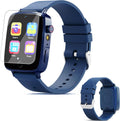 Reloj inteligente para niños con 26 juegos de rompecabezas, pantalla táctil HD, reloj para niños, cámara, reproductor de música, reloj despertador, calculadora, podómetro, tarjeta de aprendizaje, juguetes de 12/24 horas para niños de 3 a 12 años, regalo d