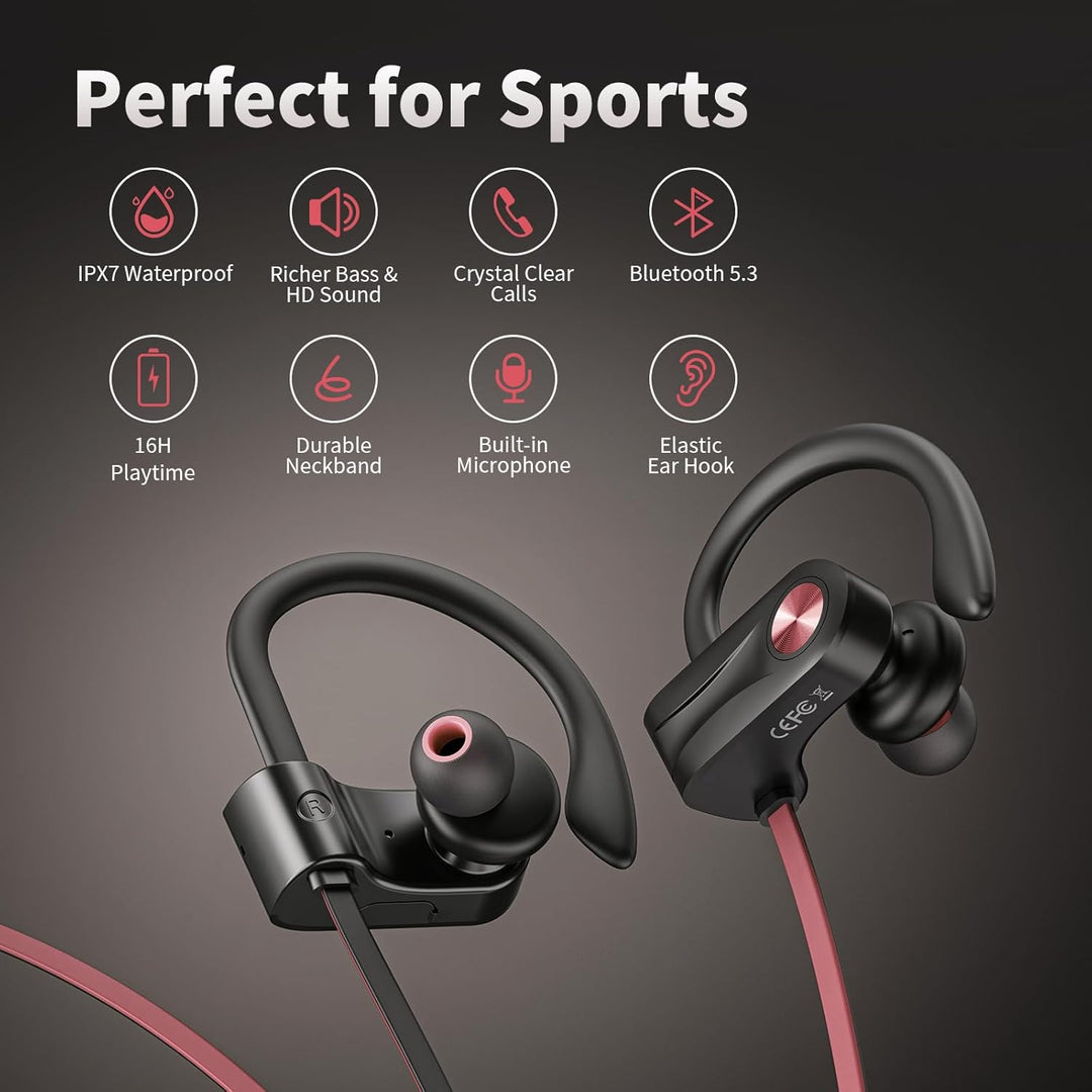 JOYWISE - Auriculares inalámbricos Bluetooth 5.3 con 16 horas de re...