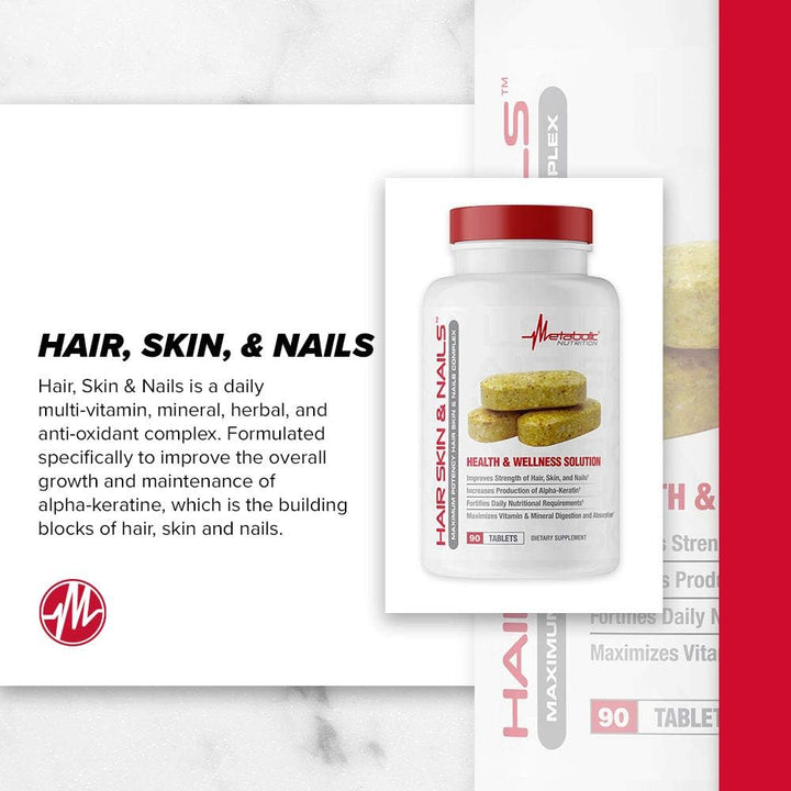 Metabolic Nutrition Cabello Piel y Uñas Máxima Potencia Salud y Bie...