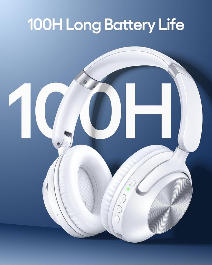 TAGRY Auriculares híbridos con cancelación activa de ruido, 100 hor...