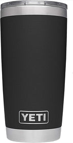 YETI Rambler - Vaso de acero inoxidable con aislamiento al vacío de 20 onzas con tapa MagSlider
