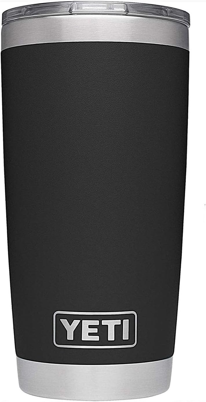 YETI Rambler - Vaso de acero inoxidable con aislamiento al vacío de 20 onzas con tapa MagSlider