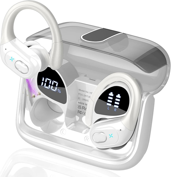 Aptkdoe Auriculares inalámbricos Bluetooth 5.4 de 75 horas para dep...