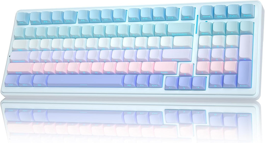 AULA Teclado mecánico inalámbrico F99, triple modo (BT5.0\/2.4GHz\/...