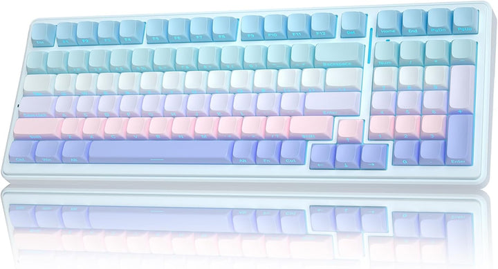 AULA Teclado mecánico inalámbrico F99, triple modo (BT5.0\/2.4GHz\/...