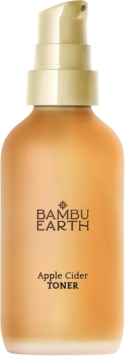 Bambu Earth Tónico facial de sidra de manzana, tóner clarificador y...