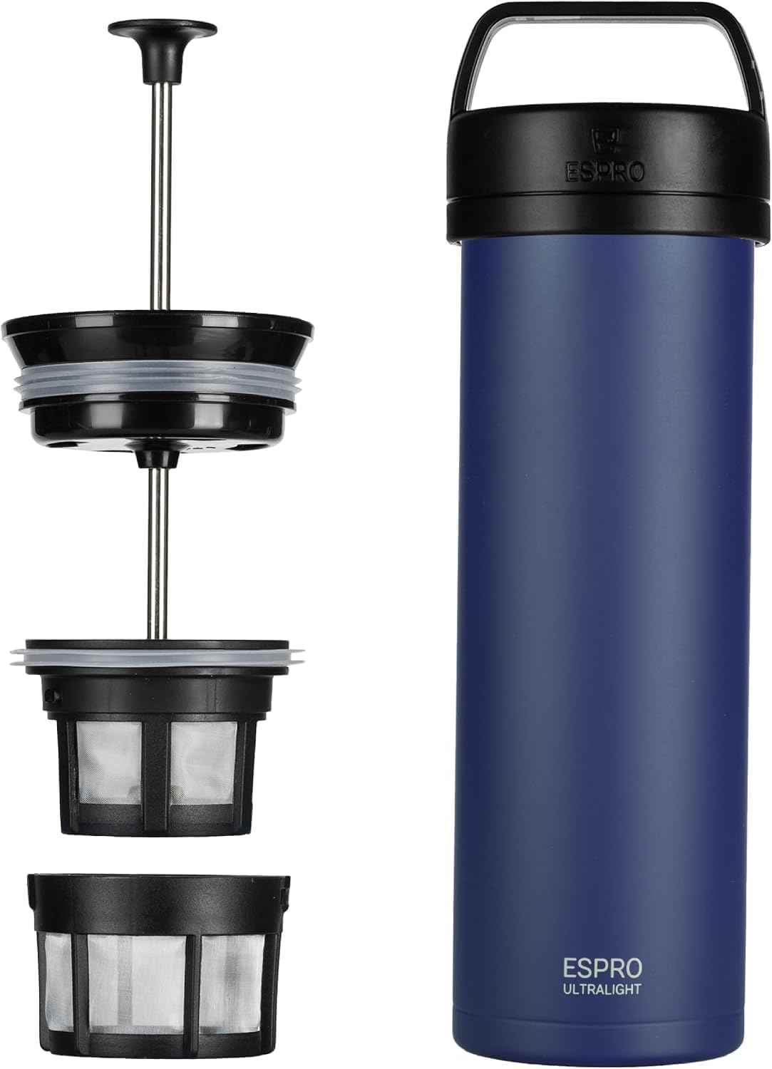 ESPRO Go P0 - Cafetera de prensa francesa aislada para viajes, 16 onzas