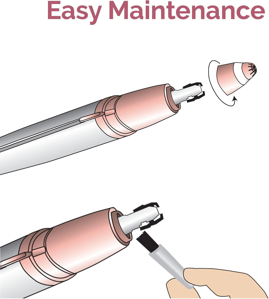 Finishing Touch Flawless Brows - Depiladora eléctrica de cejas con...