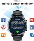 Reloj inteligente para hombre para Android iOS, llamadas Bluetooth, chat de voz con monitor de frecuencia cardíaca/sueño, monitor de fitness, pantalla táctil completa de 1.3 pulgadas, IP67