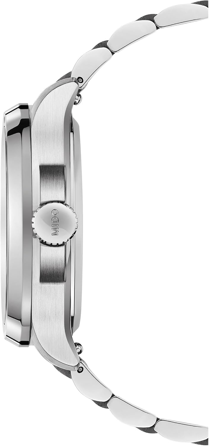 MIDO Multifort TV Big Date - Reloj suizo automático para hombres - Caja de 40mm con respaldo transparente