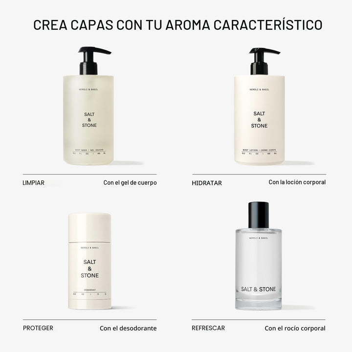 SALT &amp; STONE Desodorante sin aluminio | Protección extra fuerte...