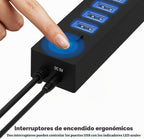 SABRENT, HB-U14P, hub USB 2.0 de 13 puertos, alimentado