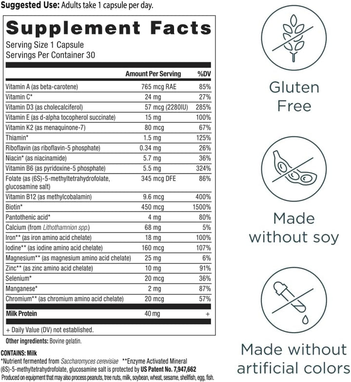 Ancient Nutrition Bone Health Multivitamínico, apoya la densidad ós...