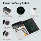Calculadora solar DPEDUAI con almohadilla de escritura de 7.5 pulgadas