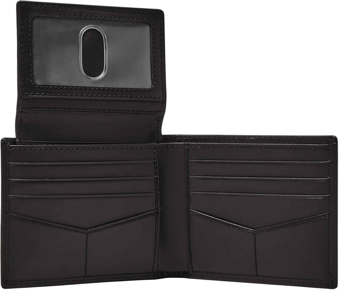 Fossil Derrick billetera de cuero con bloqueo RFID para hombre, ple...