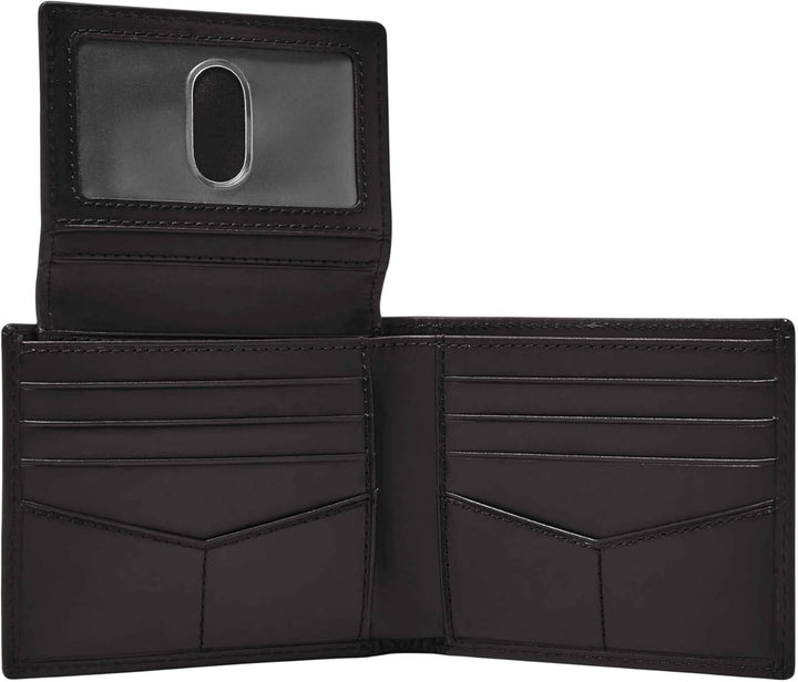 Fossil Derrick billetera de cuero con bloqueo RFID para hombre, ple...