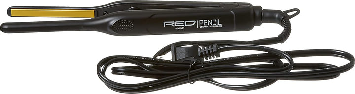 Kiss Red by Pencil - Plancha plana para el cabello, 0.3 pulgadas, c...