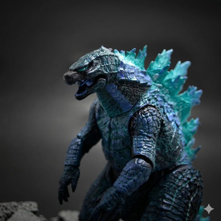 JAYKENIXO Figura de acción del rey de los monstruos del dragón azul...