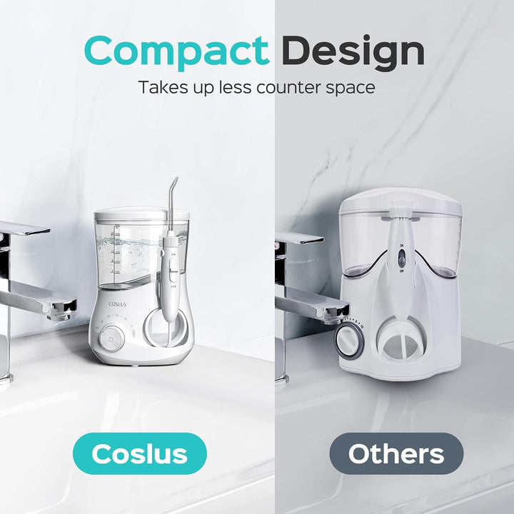 COSLUS E1 - Hilo dental eléctrico para agua, 12 ajustes de presión...