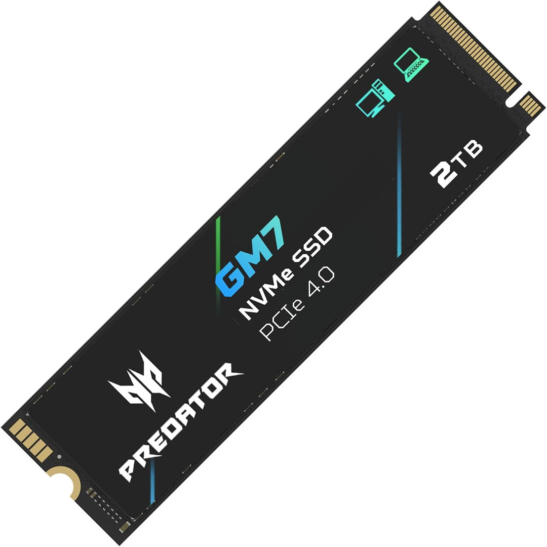 Acer Predator GM7 2TB SSD: M.2 2280 PCIe Gen 4 x4 NVMe 2.0, velocid...