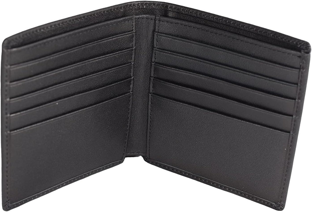 Cartera grande para hombre con 10 ranuras para tarjetas de crédito...