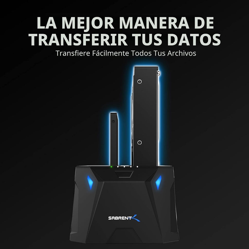 SABRENT USB 3.0 Estación de Acoplamiento para Discos Duros de Doble Bahía y Clonador (EC-HD2B)