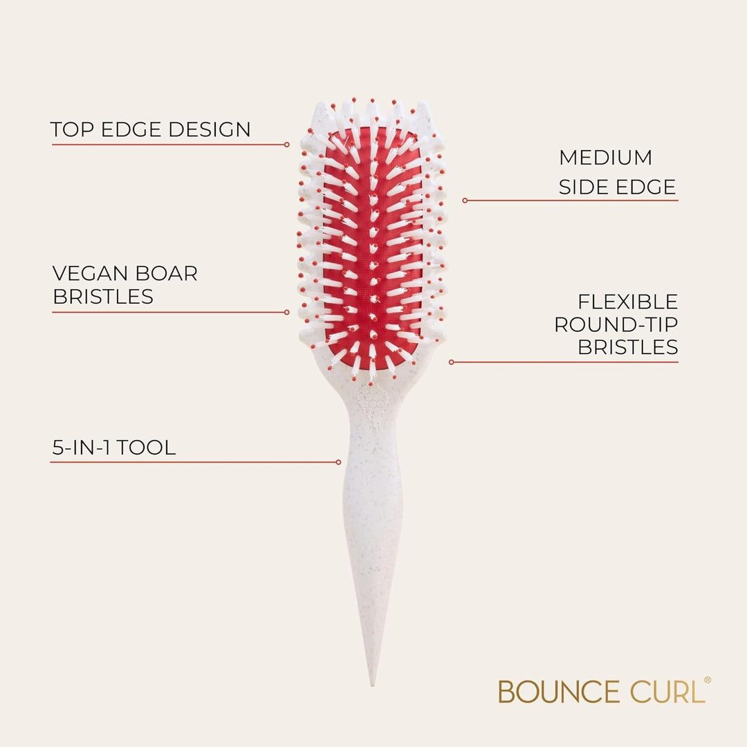Bounce Curl Define EdgeLift Brush, herramienta 5 en 1 para rizos, o...