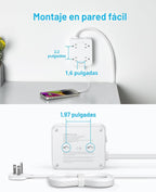 Anker - Regleta de alimentación con protector de sobretensiones 2000J