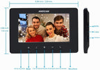 Sistema de intercomunicación video, monitor de 7 pulgadas con cable video
