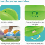 BEST LEARNING Jardín de hongos - Juguetes interactivos educativos con luces para niños pequeños de 1 a 3 años - Colores, números, juegos y música para niños - Ideal como regalo de cumpleaños para