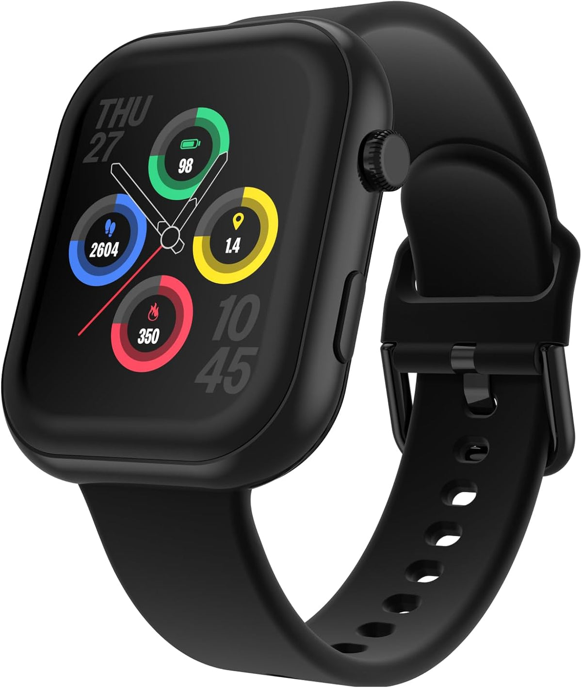 iTouch AIR 5 PRO - Reloj inteligente con GPS, AMOLED de 1.96 pulgadas, llamadas Bluetooth, más de 100 modos deportivos, frecuencia cardíaca, SpO2, seguimiento del sueño y el estrés, resistente al agua 3ATM, duración de la batería de 10 días, para iPhone y